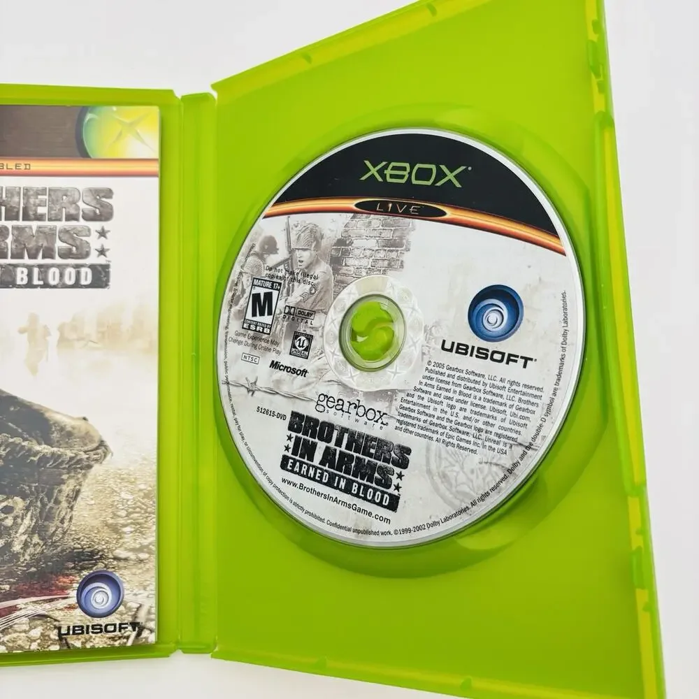 Brothers in Arms: Earned in Blood (Original Xbox) CIB COMPLETE & TESTED VG Cond